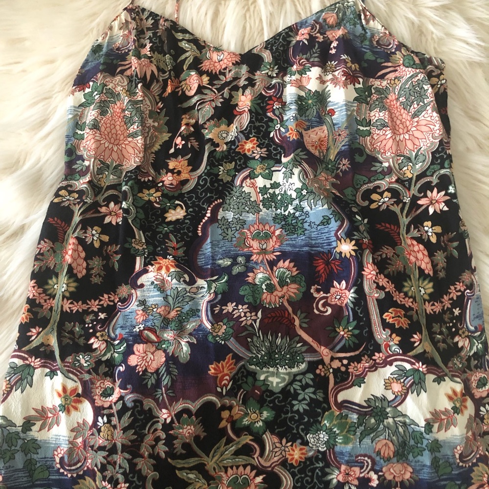 Zara Oriental Print Sexy Top